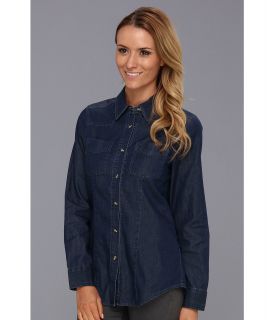 Pendleton Summit Denim Shirt Womens Long Sleeve Button Up (Navy)
