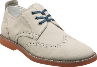 Mens Florsheim HiFi Wing Ox   White Suede/Brown Welt/Brick Sole Lace Up Shoes