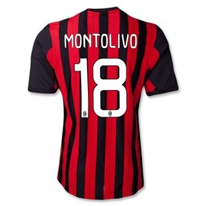 adidas AC Milan 13/14 MONTOLIVO Home Soccer Jersey
