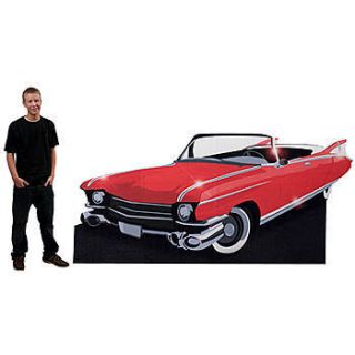 50S DriveIn Red Convertible Standee