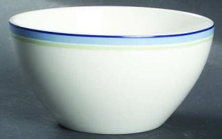 Noritake Java Blue Swirl 6 All Purpose (Cereal) Bowl, Fine China Dinnerware   A