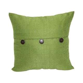 Tri Button 20 Decorative Pillow, Green