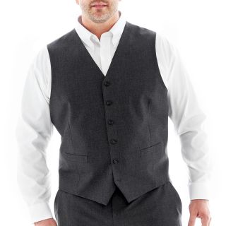 JF J.Ferrar JF J. Ferrar Stretch Suit Vest Big and Tall, Charcoal, Mens