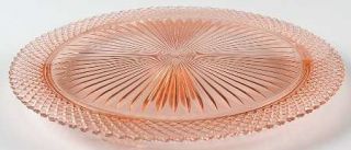 Anchor Hocking Miss America Pink Footed Cake Plate   Pink, Depression Glass