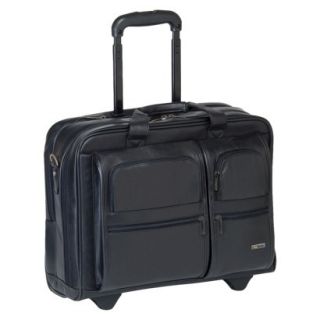 Solo Classic Leather Rolling Case   Black (15.6)