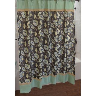 Sherry Kline Jacquelyn Shower Curtain With Hook Set (Green/gold/blue/multiMaterials 100 percent polyester Includes 12 resin hooksDimensions 72 inches wide x 72 inches longCare instructions Machine wash coldThe digital images we display have the most ac