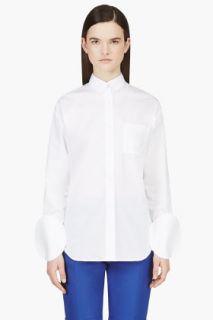 Jacquemus White Circle Cuff Blouse