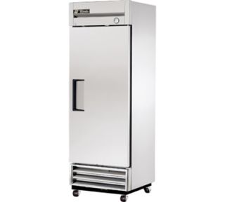 True 27 Reach In Freezer   1 Solid Door, Shallow Depth, Stainless/Aluminum