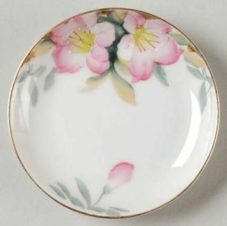 Noritake Azalea Butter Pat, Fine China Dinnerware   Pink,Patent#19322 Or #252622