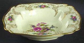 Rosenthal   Continental Diplomat (Center Gold) 9 Square Vegetable Bowl, Fine Ch