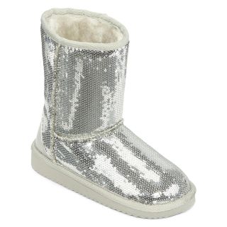 ARIZONA Girls Sparkle Casual Boots, Silver, Girls