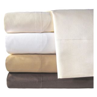 American Heritage 800tc Set of 2 Egyptian Cotton Sateen Solid Pillowcases, Ivory