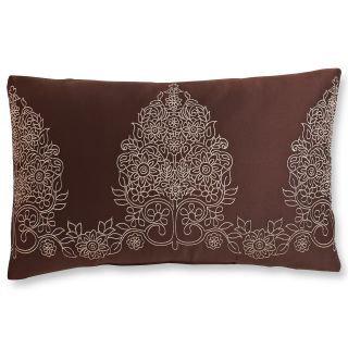ROYAL VELVET Chocolate Print Oblong Decorative Pillow, Chocolate (Brown)