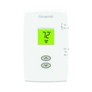 Honeywell TH1110DV1009 PRO 1000 Vertical NonProgrammable Thermostat Backlit, 1H/1C, Dual Powered