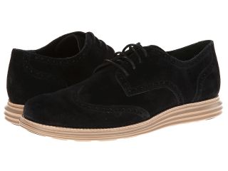 Cole Haan LunarGrand Wing Tip Mens Lace Up Wing Tip Shoes (Black)