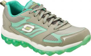 Womens Skechers Skech Air   Gray/Turquoise Casual Shoes
