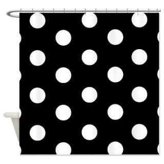  Black Polka Dots Shower Curtain  Use code FREECART at Checkout