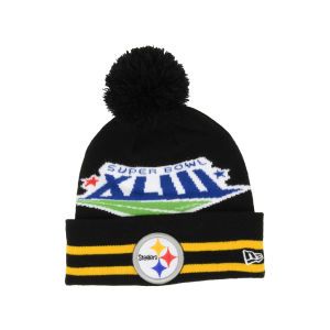 Pittsburgh Steelers New Era NFL Super Bowl Super Wide Point Knit