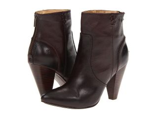 Frye Regina Heel Bootie Womens Zip Boots (Brown)