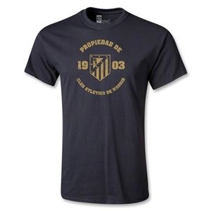 Euro 2012   Atletico Madrid Distressed Property T Shirt (Black)