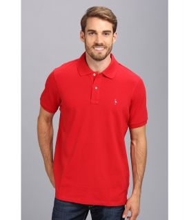 TailorByrd S/S 2 Button Polo Mens Short Sleeve Pullover (Red)