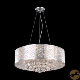 Christopher Knight Home Chrome 9 light Crystal Drop Chandelier