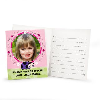 Ladybugs Oh So Sweet Personalized Thank You Notes