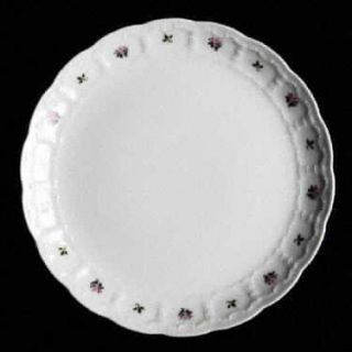 Franconia   Krautheim Pirouette Salad Plate, Fine China Dinnerware   Pink Roses,