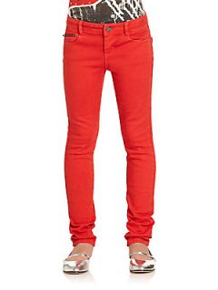 DKNY Girls Twill Jeans   Red Rock