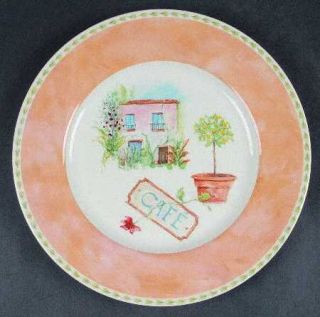 Royal Stafford Cafe Provence Dinner Plate, Fine China Dinnerware   Houses, Olive