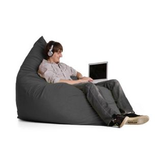 Jaxx Pillow Sac   Medium Microsuede Foam Chair Navy   10822117