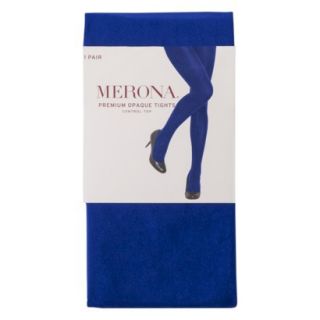 Merona Womens Premium Control Top Opaque Tights   Athens Blue XL/XXL