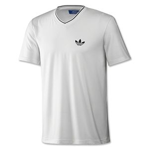 adidas Originals Ultimate V Neck Trefoil T Shirt (Wh/Bk)