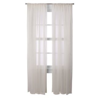 Room Essentials Voile Window Sheer Pair   Ivory (60x63)