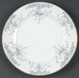 Imperial (Japan) Seville Bread & Butter Plate, Fine China Dinnerware   Blue Rose