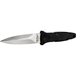 Smith and Wesson Swhrt3 Stainless Steel Black Handle Military Boot Knife (BlackOverall dimensions 7.5 inchesBlade length 3.5 inchesWeight 4.6 ouncesBlade type Dual edgeNylon/fiberglass sheath includedModel SWHRT3Before purchasing this product, please