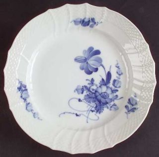 Royal Copenhagen Blue Flowers Luncheon Plate, Fine China Dinnerware   Curved,Dec