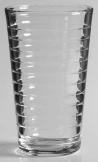 Libbey   Rock Sharpe Hoops Flat Juice Glass   Clear,Horizontal Rings,No Trim