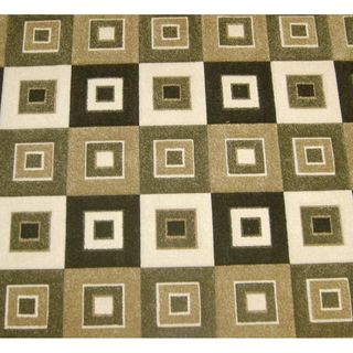 Modern Deco Champagne Blocks Rug (79x105)