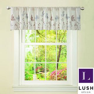 Lush Decor Beige/ Taupe Butterfly Dreams Valance