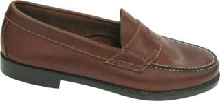 Mens Bass Logan   Tan Smooth Leather Penny Loafers