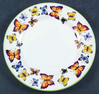 Tabletops Unlimited Butterfly Garden Dinner Plate, Fine China Dinnerware   Diffe