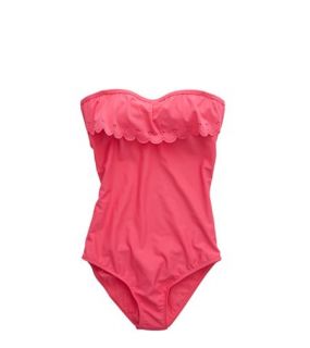 Sweetheart Aerie Ruffle One Piece Bathing Suit, Womens M