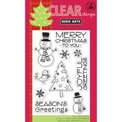 Hero Arts Snowman Christmas Clear Stamps