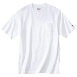 Dickies Mens Short Sleeve Pocket T Shirt with Wicking   White L