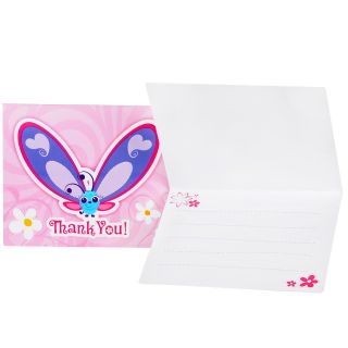 Flutterby Butterflies Thank You Notes
