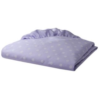 TL Care 100% Cotton Percale Fitted Crib Sheet   Lavender Dot