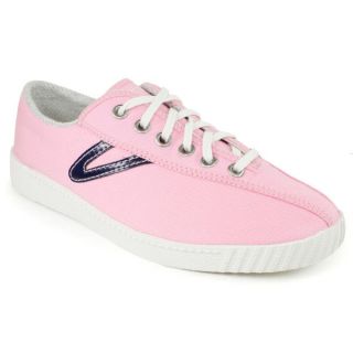 Tretorn Women`s Nylite Canvas Pink/Navy Shoes 6.5 Pink