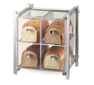 Cal Mil 4 Drawer Bread Case   Silver