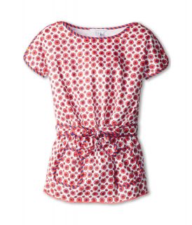 Little Marc Jacobs Flowers Print Dress With 2 Front Pockets Girls Dress (Pink)